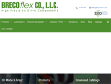 Tablet Screenshot of brecoflex.com
